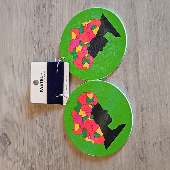 Pastel Collection Jewelry - NIP Afrocentric Africa Headwrap Fashion Earrings